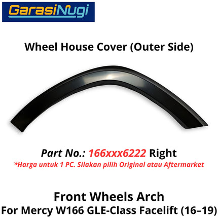 Wheel Arch Mercy W166 Facelift Moulding Cover Penutup Lengkungan Roda Depan Mercedes GLE