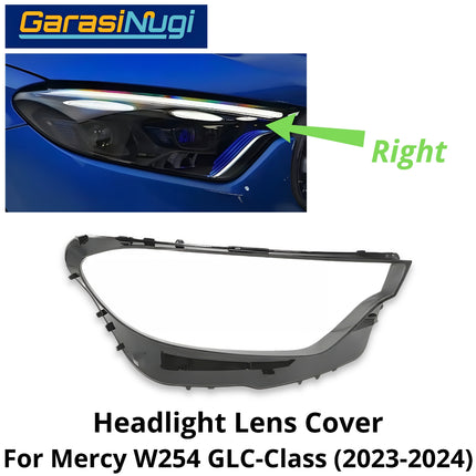 Mika Headlight Mercy W254 Lens Kaca Cover Lampu Depan Mercedes GLC 2022-UP