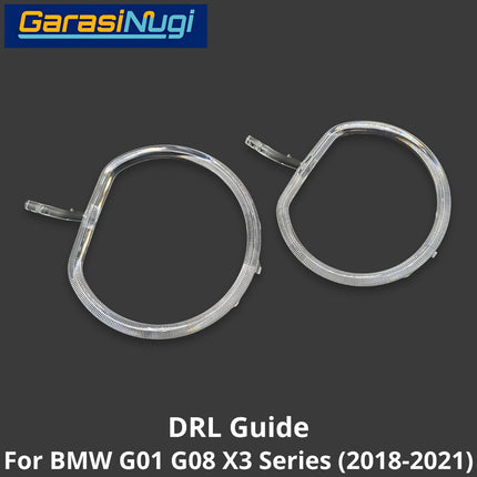 DRL Guide Tube For BMW G01 G08 Angel Eyes LED Light Lampu Senja X3 2018-2021