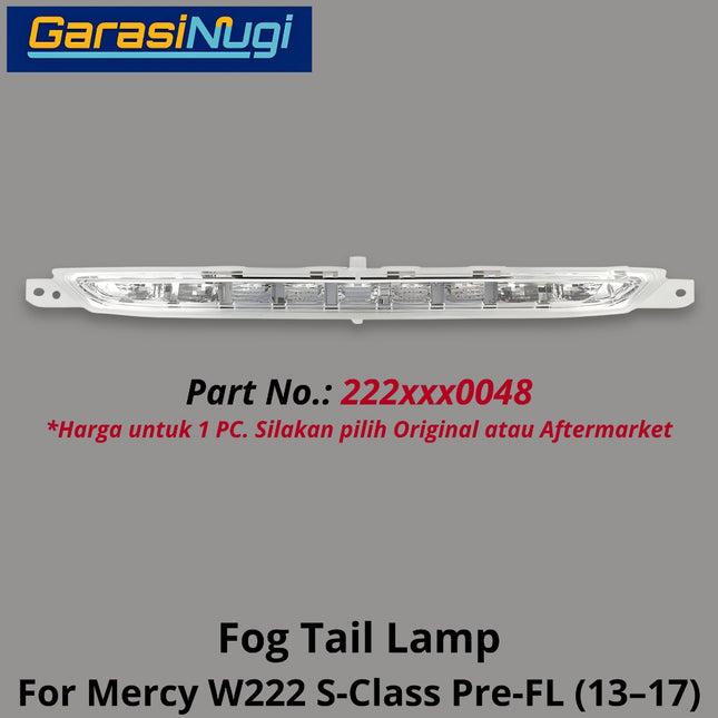 High Level Stop Lamp Mercy W222 Rear Tail Light Lampu Rem Belakang Mercedes S450