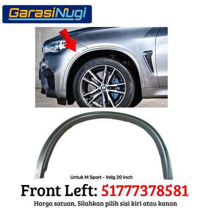 Penutup Lengkungan Roda BMW F15 Wheel Arch Fender Guard Molding X5