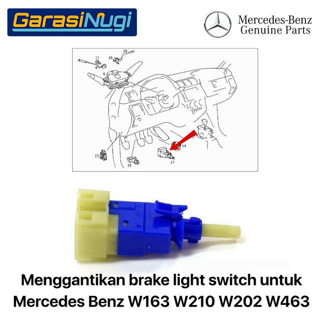 Brake Light Mercy Switch Saklar W163 W210 W202 W463  Lampu Rem Mercedes A0015459509