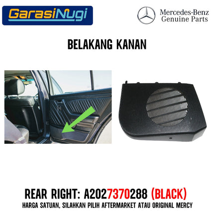 Cover Speaker For Mercy W202 Penutup Audio Pintu Depan Belakang Original C180