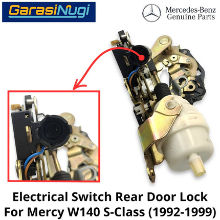 Electrical Rear Mercy W140 Switch Door Lock Sistem Pengunci Pintu Belakang Original Mercedes S280