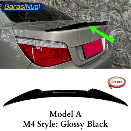 Ducktail Spoiler For BMW E60 Trunk Tail Wing Black Gloss 520 2004-2010