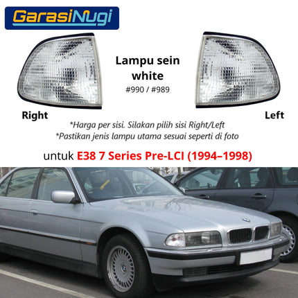 BMW E38 Lampu Sein Kuning Putih Sen Depan Turn Signal 730 1997-2001