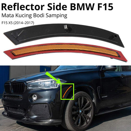 Reflector BMW F15 Mata Kucing Trim Samping Front Side Bumper X5