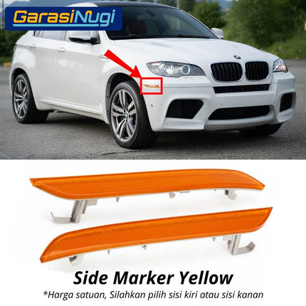 Reflector BMW E71 E72 Mata Kucing Side Trim Samping Front Bumper X6