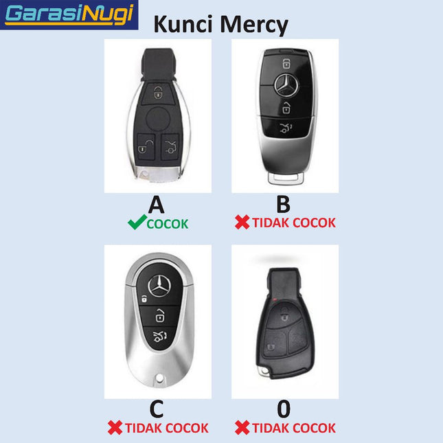 Key Case For Mercedes W212 Sarung Kunci Magnetic Case Carbon Edition