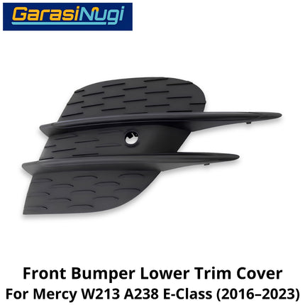 Fog Trim Mercy W213 A238 Facelift Lower Bumper Cover Lampu Kabut Grill Mercedes E350 E43 E53 21-23