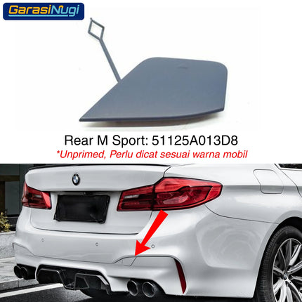 Cover Towing For BMW F90 LCI Bumper Tow Tutup Lubang Derek M5 2019 - 2023