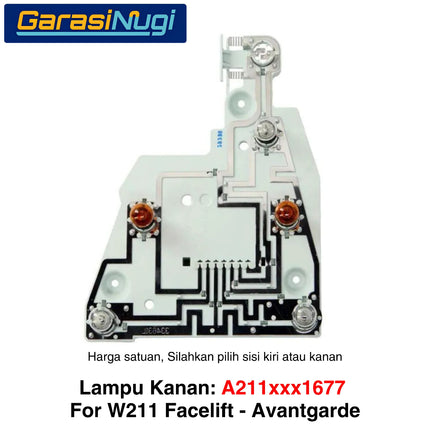 Papan Sirkuit Lampu Belakang Mercy W211 Circuit Board Tail Light Original E-Class