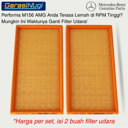 Original Air Filter For Mercedes W204 W211 W212  Engine Intake Saringan Udara Mesin M156 AMG