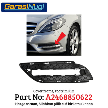 Fog Trim For Mercedes W246 Cover Lampu Kabut Garnish Moulding B180 B200