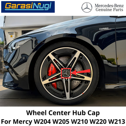 Wheel Hub Cap Mercy W204 W205 W210 W220 W213 Emblem Dop Velg Bintang Mercedes C200 E200 S300