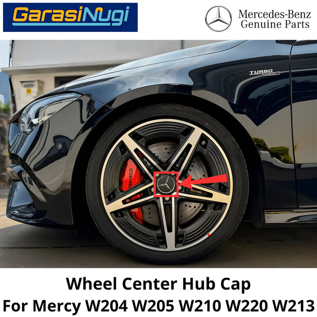 Wheel Hub Cap Mercy W204 W205 W210 W220 W213 Emblem Dop Velg Bintang Mercedes C200 E200 S300