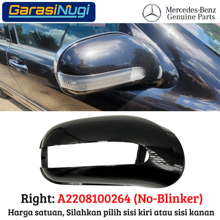 Cover Kaca Spion Mercy W220 Mirror Outer Frame Original S-Class 1998-2005