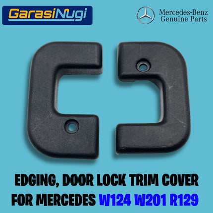 Door Lock Trim For Mercy W124 W201 R129 Edging Penutup Kunci Pintu Original E300 C200 SL