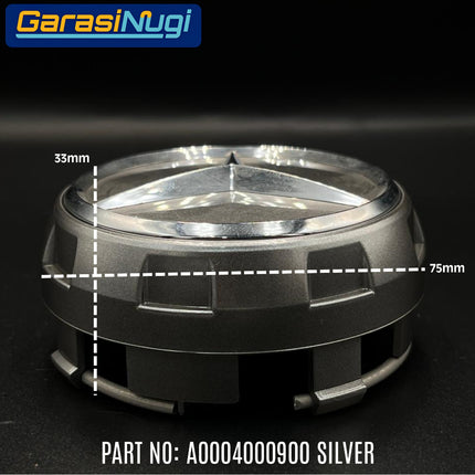 Wheel Hub Cap For All Mercedes Emblem Dop Velg Bintang 75mm Original
