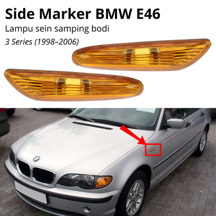 BMW E46 Side Marker Lights Lampu Sein Samping Turn Signal 312 320
