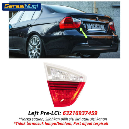 BMW E90 Trunk Light Mika Lampu Rem Mundur Rear Brake Pintu Bagasi 320 325