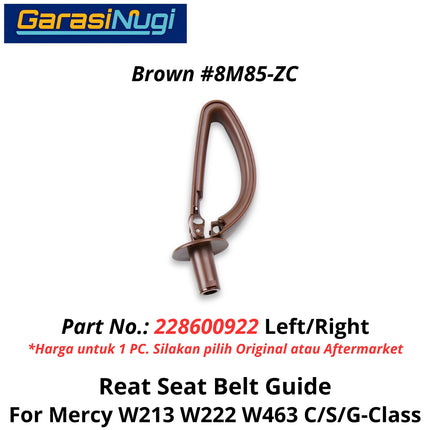 Seat Belt Mercy W213 W222 W463 Guide Assembly Penutup Sabuk Pengaman Belakang E200 S450 G500