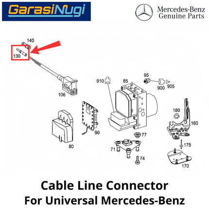 Cable Line Connector For Mercedes-Benz All Class Selongsong Konektor Kabel 0025460141 Universal Original Mercy