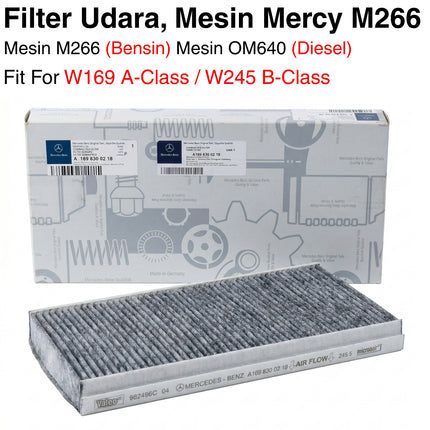 Air Filter For Mercy W169 W245 Engine Intake Saringan Udara Mesin Bensin Diesel M266 OM640