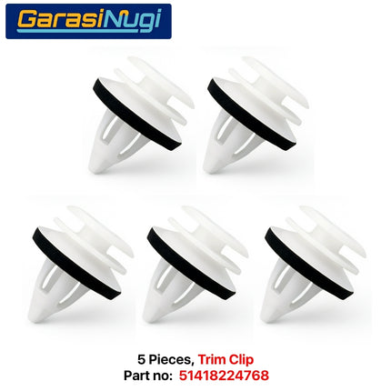 Trim Clip Universal BMW MINI 51418224768 Klip Penahan Panel Interior Pintu Dan Atap