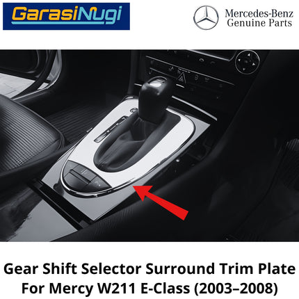 Gear Shift Selector Mercy W211 Trim Plate Cover Panel Tutup Tuas Gigi Original Mercedes E240