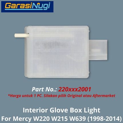 Glove Box Mercy W220 W215 W639 Interior Lamp Lampu Laci Dashboard Mercedes S500 CL Viano