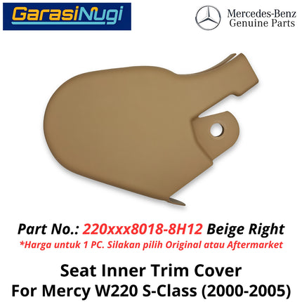 Front Seat Mercy W220 Inner Cover Penutup Bagian Dalam Jok Sisi Depan Mercedes S320