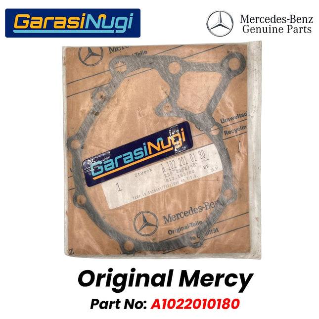 Gasket Water Pump Mercedes W201 W123 W124 Paking Pompa Air Mesin M102 Mercy Boxer Tiger