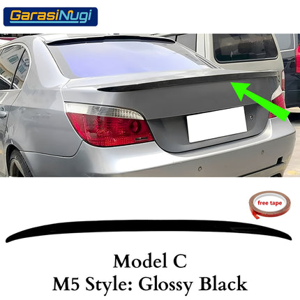 Ducktail Spoiler For BMW E60 Trunk Tail Wing Black Gloss 520 2004-2010