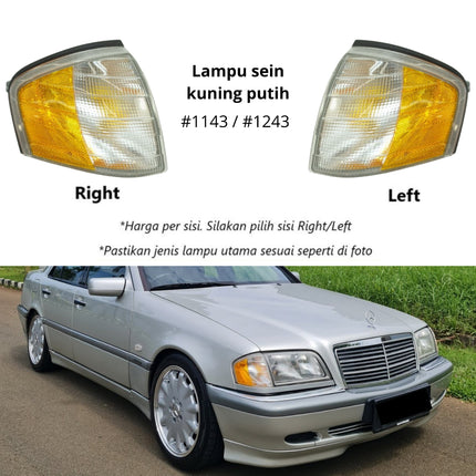Mercedes W202 Lampu Sein Kuning Putih Sen Depan Turn Signal Mercy Cibo C180 C240