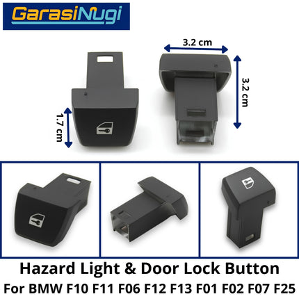 Hazard Light For BMW F10 F06 F12 F01 F07 F25 Door Lock Button Switch Saklar Lampu Darurat 520 640 730 X3