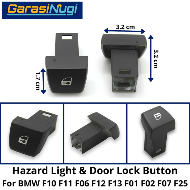 Hazard Light For BMW F10 F06 F12 F01 F07 F25 Door Lock Button Switch Saklar Lampu Darurat 520 640 730 X3