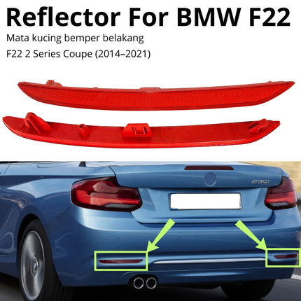 Reflector For BMW F22 Standart MSport Mata Kucing Trim Rear Belakang 230 235