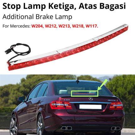 Third Brake Light For Mercy W204 W212 W213 Stop Lamp Ketiga Atas Bagasi High Mounted C250 E63