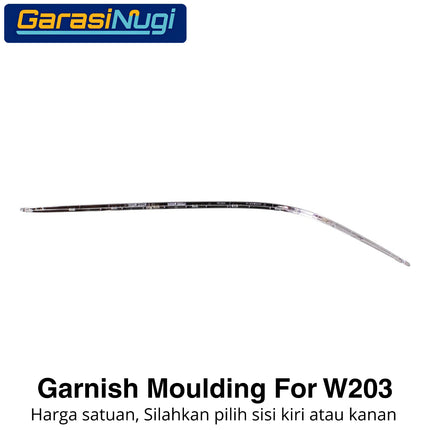 Chrome Stripe Mercy W203 Garnish Moulding Bumper Depan C180 C200