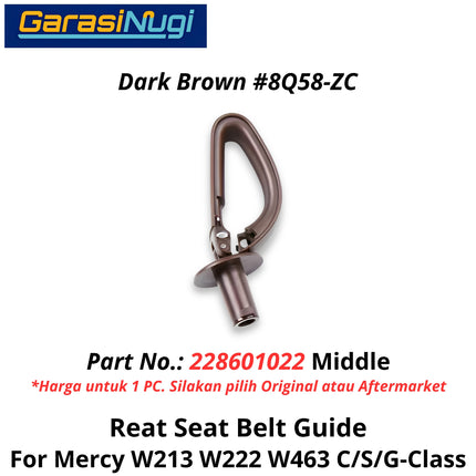 Seat Belt Mercy W213 W222 W463 Guide Assembly Penutup Sabuk Pengaman Belakang E200 S450 G500