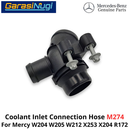 Coolant Inlet Mercy W204 W212 X253 X204 R172 Connector Hose Konektor Saluran Masuk Pendingin C200 E200 GLC GLK SLK