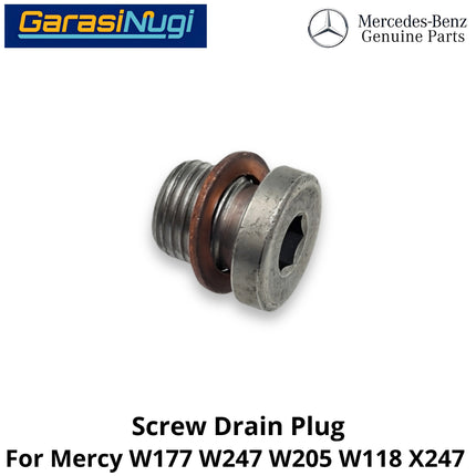 Differential Oil Drain Mercy W177 W247 W205 Fill Screw Plug Baut Pembuangan Oli Diferensial Belakang A200 B200 C200