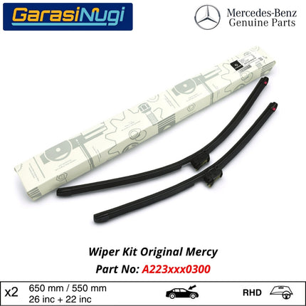 Mercedes W223 Wiper Frameless Kit Original Magic Vision Control Front Window S450 S63