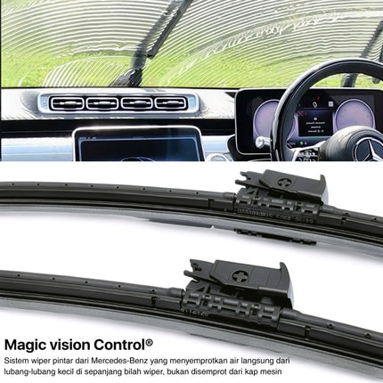 Mercedes R231 Gen 6 Wiper Magic Vision Control Kit Kaca Depan Front Window SL350 SL400