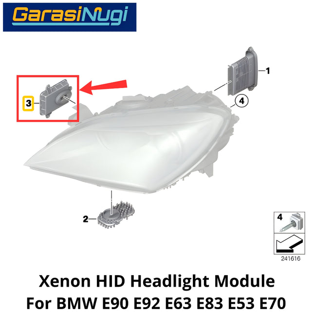 Xenon Ballast For BMW E90 E92 E63 E83 E70 HID Headlight Driver Control Module Lampu Depan 320 X3 X5