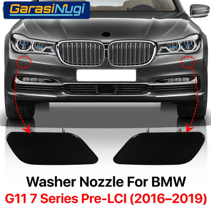 Cover Nozzle Washer For BMW G11 G12 Pre-LCI Tutup Lampu Bumper 720