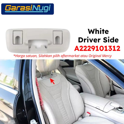 Cover Seat Backrest Mercy W222 Pre-FL Headrest Penutup Sandaran Kepala Kursi Depan S450