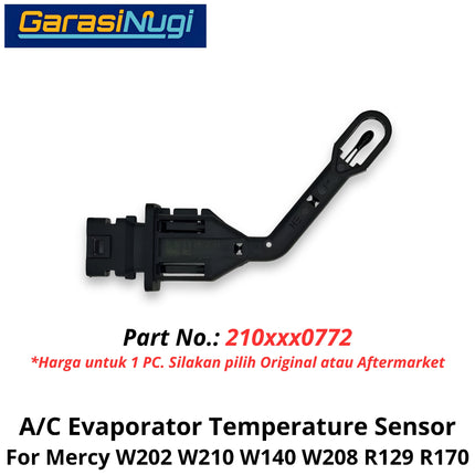 Temperature AC Mercy W202 W210 W140 R170 Sensor Suhu Evaporator Mercedes C240 E200 S280 SLK