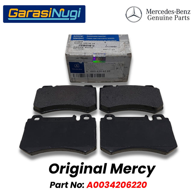 Kampas Rem Roda Belakang Mercy W211 W220 W215 Rear Brake Pads Original A0034206220
